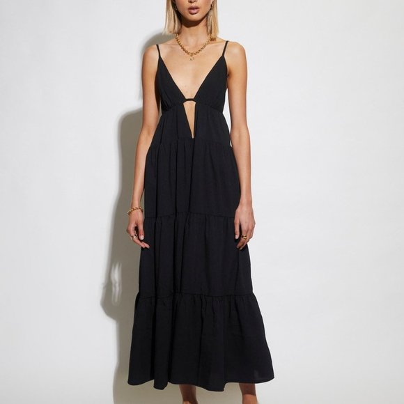 Sndys Indigo Dress Black Maxi - Picture 4 of 4
